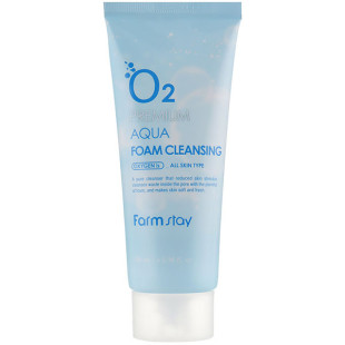 Пінка для вмивання киснева FarmStay O2 Premium Aqua Foam Cleansing 100ml