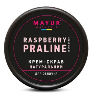 Натуральный крем-скраб для лица "Малиновое пралине" Mayur Raspberry Praline Cream Scrub 50ml