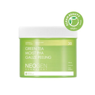 Пилинговые диски Neogen Dermalogy Green Tea Moist PHA Gauze Peeling 190ml / 30EA