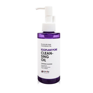 Масло гидрофильное двухфазное с экстрактом баклажана для лица Eyenlip Eggplant pore cleansing oil 150ml