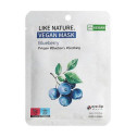 Тканинна маска для обличчя з екстрактом чорниці Eyenlip Like Nature Vegan Mask Pack # Blueberry x 1ea