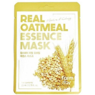 Тканинна маска для обличчя з екстрактом вівса FarmStay Real Oatmeal Essence Mask 23ml