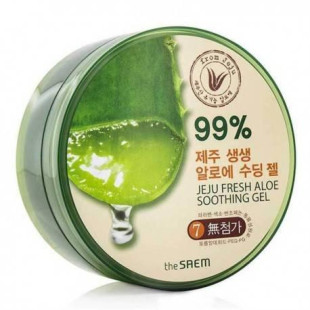 Гель Алоє Універсальний Зволожуючий The Saem Jeju Fresh Aloe Soothing Gel 99% 300ml