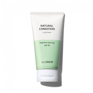 Пінка-скраб із екстрактом портулаку для проблемної шкіри The Saem Natural Condition Scrub Foam 150ml