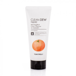 Очищаюча пінка для вмивання з екстрактом грейпфрута для обличчя Tony Moly Clean Dew Foam Cleanser Grapefruit 180ml