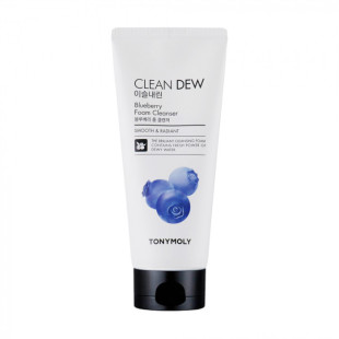 Пінка для вмивання з екстрактом чорниці для обличчя Tony Moly Clean Dew Foam Cleanser Blueberry 180ml