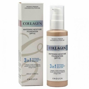 Тональный Крем Осветляющий С Коллагеном  Enough Collagen Whitening Moisture Foundation 3 in 1 SPF 15 100ml № 13