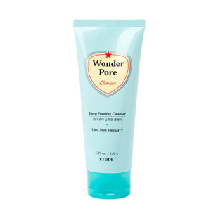 Пенка для умывания очищающая для лица Etude House Wonder Pore Deep Foaming Cleanser Ultra Mint Vinegar 150ml