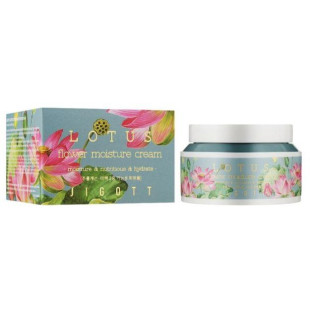 Увлажняющий крем для лица с экстрактом лотоса JIGOTT LOTUS FLOWER MOISTURE CREAM 100ml