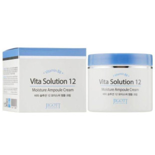 Увлажняющий ампульный крем для лица JIGOTT VITA SOLUTION 12 MOISTURE AMPOULE CREAM 100ml