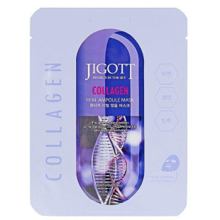 Ампульная маска с коллагеном JIGOTT COLLAGEN REAL AMPOULE MASK 27ml