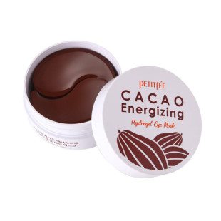 Патчи гидрогелевые тонизирующие с какао для глаз PETITFEE Cacao Energizing Hydrogel Eye Patch 60шт