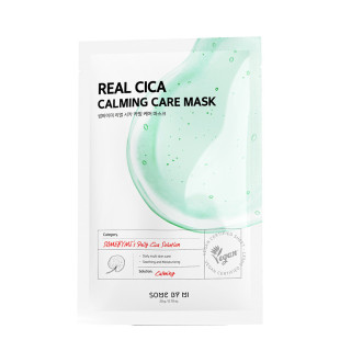 Маска тканевая успокаивающая с центеллой азиатской для лица Some By Mi Real Cica Calming Care Mask 20ml