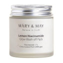 Маска очищающая для выравнивания тона кожи с ниацинамидом Mary&May Lemon Niacinamide Glow Wash Off Pack 125g