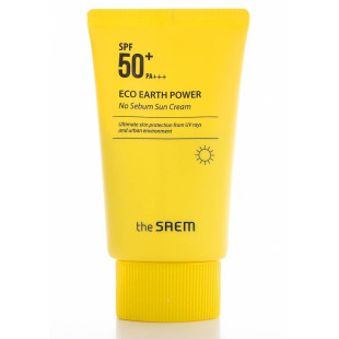 Крем Солнцезащитный Матирующий Для Жирной и Проблемной Кожи The Saem Eco Earth Power No Sebum Sun Cream SPF50+ PA+++