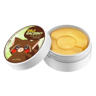 Патчи Гидрогелевые С Золотом Secret Key Gold Racoony Hydrogel Eye & Spot Patch