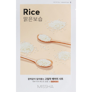 Маска тканевая для лица с экстрактом риса Airy Fit Rice Sheet Mask Missha 19g