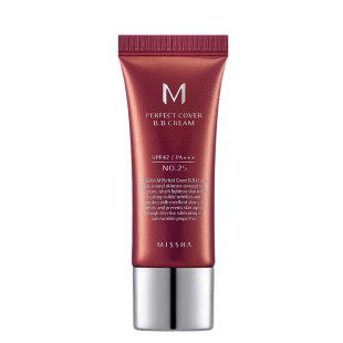 ВВ Крем Матирующий С Идеальным Покрытием Missha M Perfect Cover BB Cream SPF42 PA+++  20ml, 25 оттенок -тёплый беж