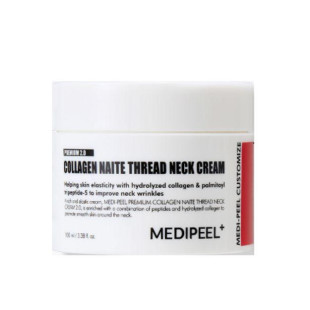 Подтягивающий крем для шеи с пептидным комплексом Medi-Peel Premium Collagen Naite Thread Neck Cream 2.0, 100ml