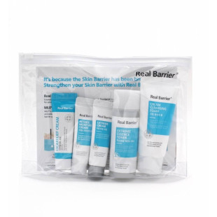 Набор Из Пяти Продуктов Real Barrier Kit : Extreme Cream 10ml +Intense Moisture Cream 10ml+Cream Cleansing Foam 30g+Essence Mist 30ml + Extreme Essence Toner 20ml