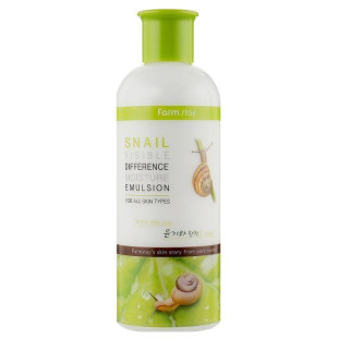 Зволожуюча емульсія з екстрактом равлика FarmStay Visible Difference Moisture Emulsion (Snail) 350 ml