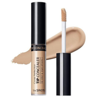 Консилер для маскировки недостатков кожи THE SAEM Cover Perfection Tip Concealer 2.5 Medium Deep