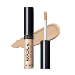 Консилер для маскировки недостатков кожи THE SAEM Cover Perfection Tip Concealer 2.25 Sand