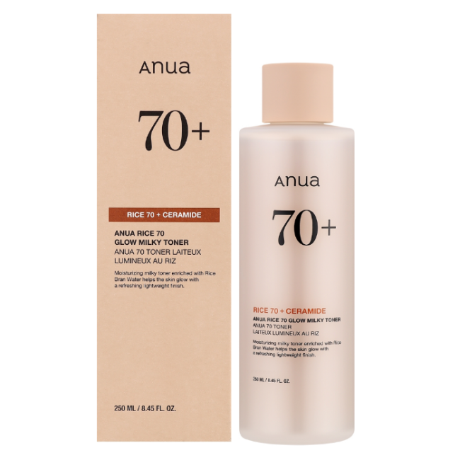 Питательный тонер на основе рисовой воды для сияния кожи Anua Rice 70 Glow Milky Toner 250ml, фото 4 Питательный тонер на основе рисовой воды для сияния кожи Anua Rice 70 Glow Milky Toner 250ml, фото 4