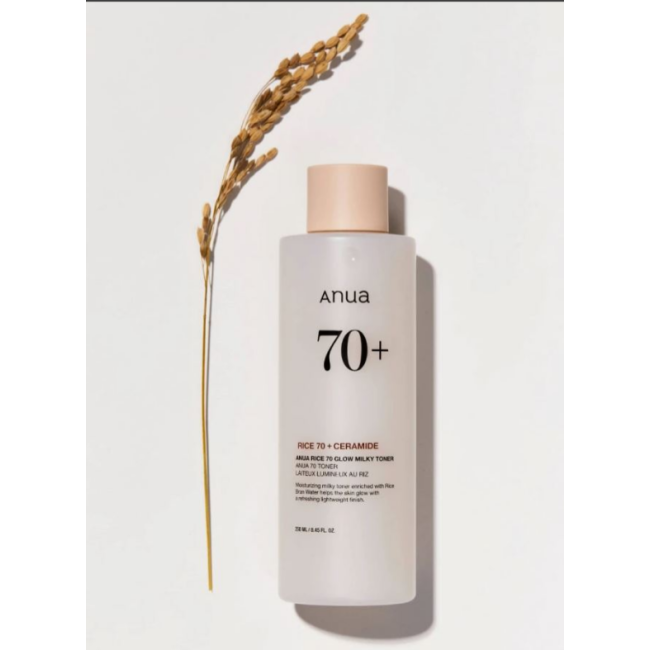 Питательный тонер на основе рисовой воды для сияния кожи Anua Rice 70 Glow Milky Toner 250ml, фото 3 Питательный тонер на основе рисовой воды для сияния кожи Anua Rice 70 Glow Milky Toner 250ml, фото 3