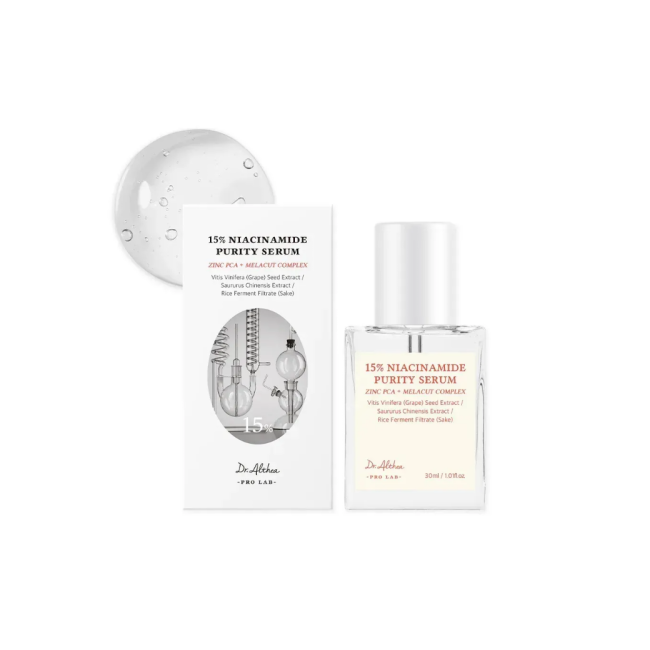 Сыворотка с ниацинамидом для лица Dr. Althea 15% Niacinamide Purity Serum 30ml, фото 4 Сыворотка с ниацинамидом для лица Dr. Althea 15% Niacinamide Purity Serum 30ml, фото 4