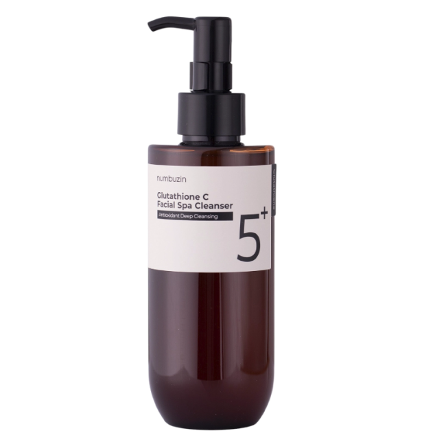 Осветляющее масло для демакияжа Numbuzin No.5+ Glutathione Vitamin Facial Spa Cleanser 200ml, фото 1 Осветляющее масло для демакияжа Numbuzin No.5+ Glutathione Vitamin Facial Spa Cleanser 200ml, фото 1