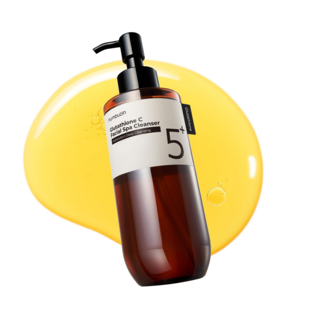 Осветляющее масло для демакияжа Numbuzin No.5+ Glutathione Vitamin Facial Spa Cleanser 200ml, фото 4 Осветляющее масло для демакияжа Numbuzin No.5+ Glutathione Vitamin Facial Spa Cleanser 200ml, фото 4