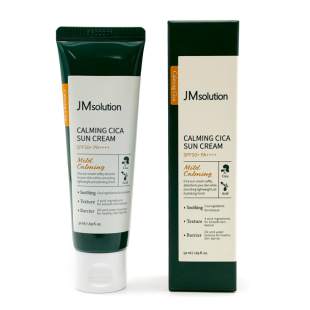 Солнцезащитный крем для лица с центеллой JMSolution Calming Cica Sun Cream 50ml