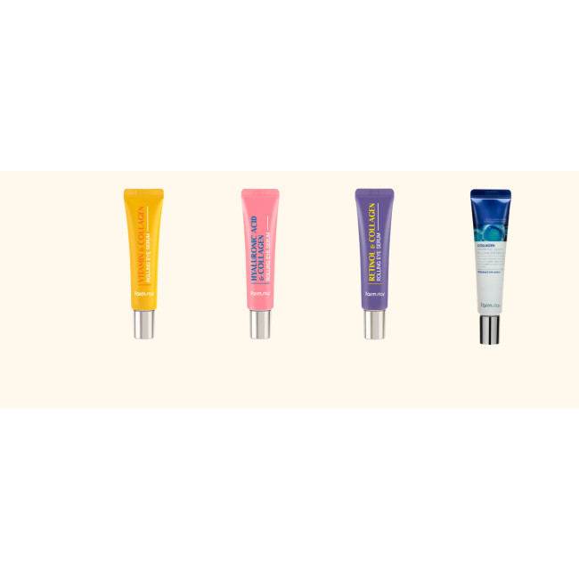 Сыворотка-роллер для кожи вокруг глаз FARMSTAY VITAMIN & COLLAGEN ROLLING EYESERUM 25ml, фото 3