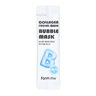 Бульбашкова маска з колагеном Farmstay Collagen Facial Wash Bubble Mask 5ml