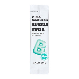 Пузырьковая маска с центеллой Farmstay Cica Facial Wash Bubble Mask 5ml