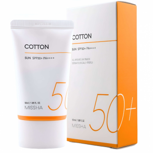 Матовый санскрин MISSHA All Around Block Cotton Sun SPF50+PA++++ 50 мл