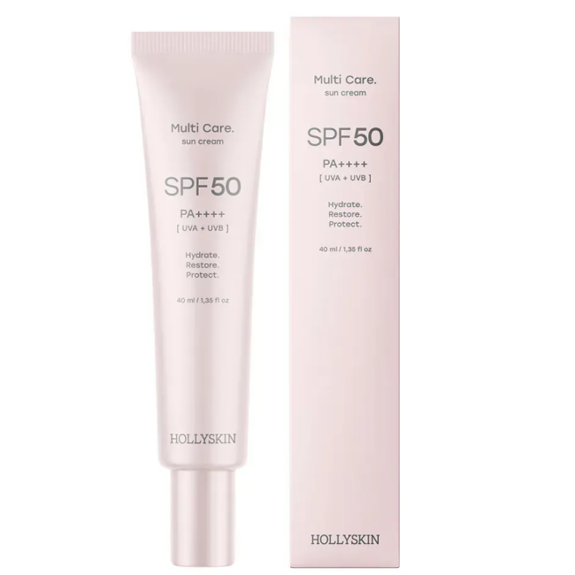 Сонцезахисний крем для обличчя HOLLYSKIN Multi Care. SPF 50, 40мл, фото 1