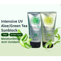 Сонцезахисний зволожуючий крем 3W Clinic Aloe Sunblock Cream SPF 50+PA+++ 70ML , фото 4
