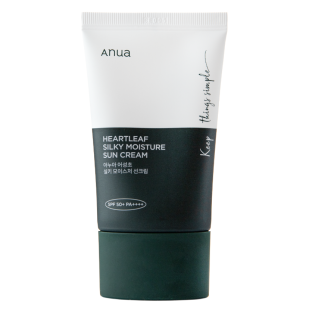 Солнцезащитный крем для лица Anua Heartleaf Silky Moisture Sun Cream SPF 50+ PA++++ 50ml