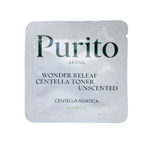Тонер успокаивающий с центеллой без масел <Sample>PURITO Wonder Releaf Centella Toner Unscented 1ml