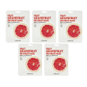 Тканевая маска для лица Lebelage FRUIT GRAPEFRUIT ESSENCE MASK 25ml, фото 4