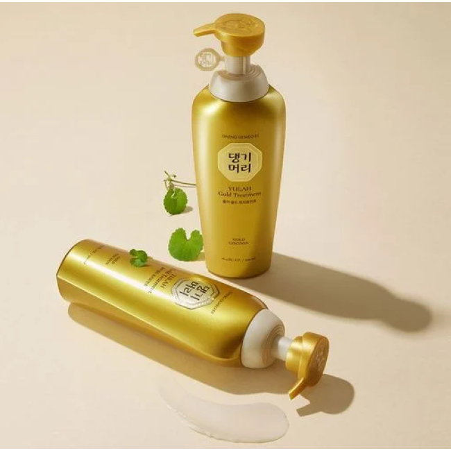 Укрепляющий золотой кондиционер DAENG GI MEO RI Yula Gold Treatment 500ml, фото 4 Укрепляющий золотой кондиционер DAENG GI MEO RI Yula Gold Treatment 500ml, фото 4