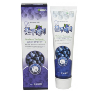 Зубна паста Hanil Blueberry з екстрактом чорниці, 180 г 
