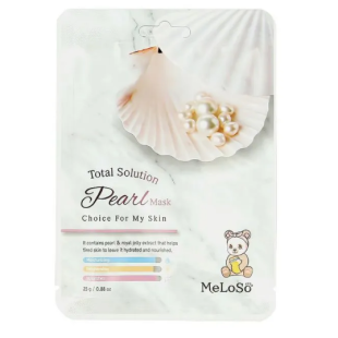 Маска-сыворотка с жемчугом для баланса кожи Meloso Pearl + Ceramide Anti Stress Balance Serum Mask 25g
