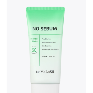 Солнцезащитный крем матирующий безсебумный Meloso No Sebum Poreless Matte Sun Cream 70ml