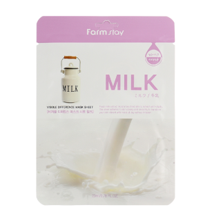  Тканевая маска с молочными протеинами FarmStay Visible Difference Mask Sheet Milk 23 ml