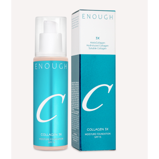 Тональний крем з потрійним колагеном ENOUGH COLLAGEN 3X Moisture Foundation SPF 15 #N00 100ml