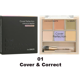 Палитра консилеров THE SAEM Cover Perfection Concealer Palette 01 Cover&Correct 4×1,5 g