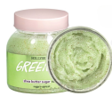 Цукровий скраб з олією ши і перлітом Hollyskin Green Tea 300 ml/ 350 g, фото 3